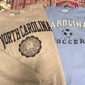 Champion Gray UNC sweatshirt (+ free tshirt)